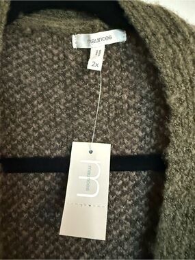 Maurices Olive Knit Open Front Cardigan